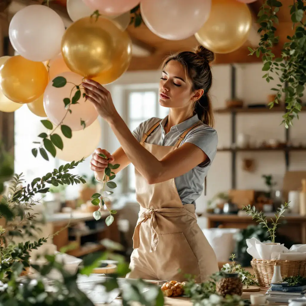 Lancaster Float Company owner styling balloons